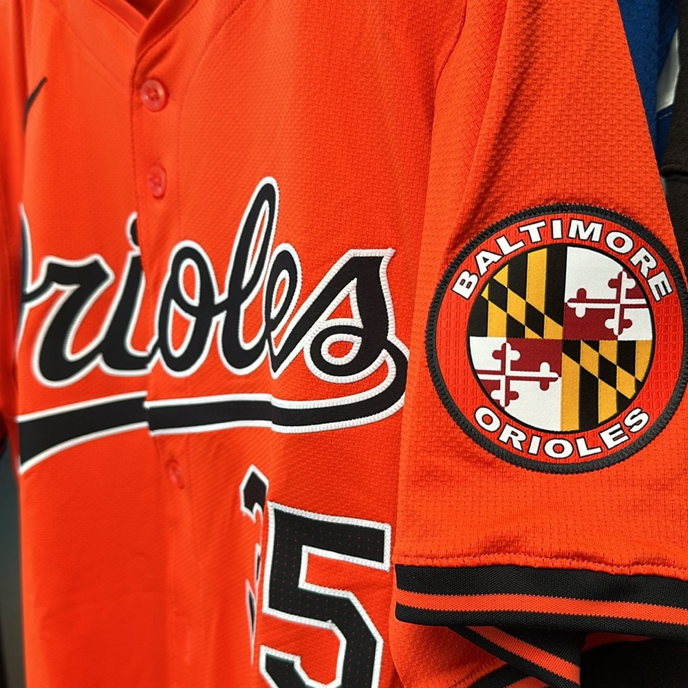Adley Rutschman Baltimore Orioles Nike Alternate Elite Player Jersey - Orange - Picture 4 of 10